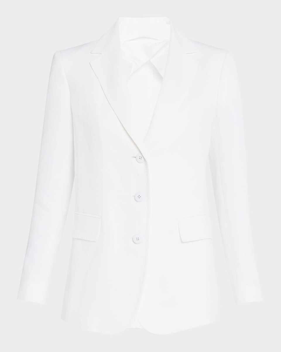 Giove Single-Breasted Viscose Blazer